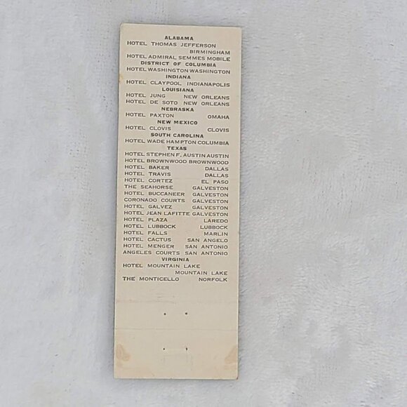 Matchbook Cover The Baker Hotel Dallas TX Texas - Picture 5 of 5